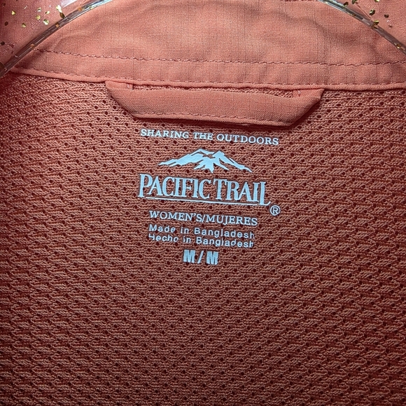 Pacific Trail Peach Woman's‎ Outdoor Top Sz M - Picture 8 of 9